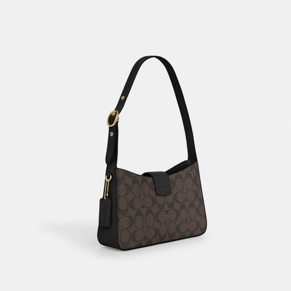NWT Coach Outlet Eliza Shoulder Bag In Signature Canvas - Picture 2 of 5